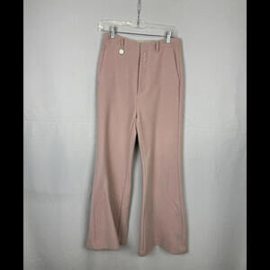 MM6 Maison Margiela Flared Suit Trousers Wool Pink Size 40 IT, 27x29